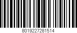 Código de barras (EAN, GTIN, SKU, ISBN): '8019227281514'