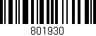 Código de barras (EAN, GTIN, SKU, ISBN): '801930'