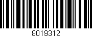 Código de barras (EAN, GTIN, SKU, ISBN): '8019312'