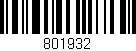 Código de barras (EAN, GTIN, SKU, ISBN): '801932'