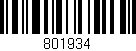 Código de barras (EAN, GTIN, SKU, ISBN): '801934'