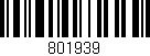 Código de barras (EAN, GTIN, SKU, ISBN): '801939'