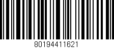 Código de barras (EAN, GTIN, SKU, ISBN): '80194411621'