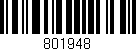 Código de barras (EAN, GTIN, SKU, ISBN): '801948'