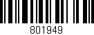Código de barras (EAN, GTIN, SKU, ISBN): '801949'