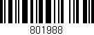 Código de barras (EAN, GTIN, SKU, ISBN): '801988'