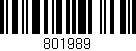 Código de barras (EAN, GTIN, SKU, ISBN): '801989'