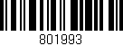 Código de barras (EAN, GTIN, SKU, ISBN): '801993'