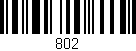 Código de barras (EAN, GTIN, SKU, ISBN): '802'