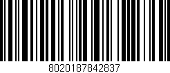 Código de barras (EAN, GTIN, SKU, ISBN): '8020187842837'