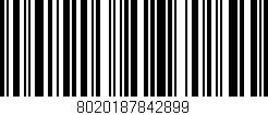 Código de barras (EAN, GTIN, SKU, ISBN): '8020187842899'
