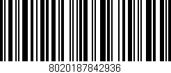 Código de barras (EAN, GTIN, SKU, ISBN): '8020187842936'