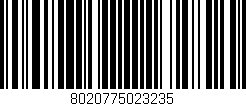 Código de barras (EAN, GTIN, SKU, ISBN): '8020775023235'