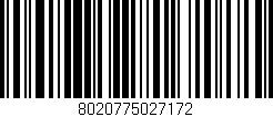 Código de barras (EAN, GTIN, SKU, ISBN): '8020775027172'