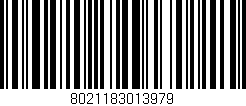Código de barras (EAN, GTIN, SKU, ISBN): '8021183013979'
