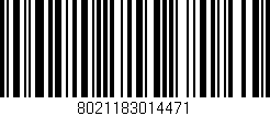 Código de barras (EAN, GTIN, SKU, ISBN): '8021183014471'
