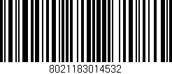 Código de barras (EAN, GTIN, SKU, ISBN): '8021183014532'