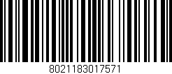 Código de barras (EAN, GTIN, SKU, ISBN): '8021183017571'