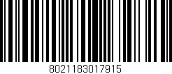 Código de barras (EAN, GTIN, SKU, ISBN): '8021183017915'