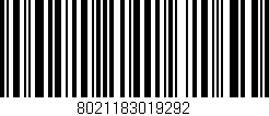Código de barras (EAN, GTIN, SKU, ISBN): '8021183019292'