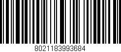 Código de barras (EAN, GTIN, SKU, ISBN): '8021183993684'