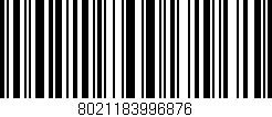 Código de barras (EAN, GTIN, SKU, ISBN): '8021183996876'