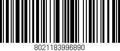 Código de barras (EAN, GTIN, SKU, ISBN): '8021183996890'