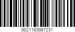Código de barras (EAN, GTIN, SKU, ISBN): '8021183997231'