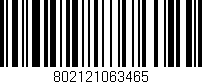 Código de barras (EAN, GTIN, SKU, ISBN): '802121063465'