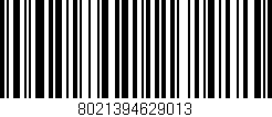Código de barras (EAN, GTIN, SKU, ISBN): '8021394629013'