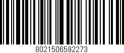 Código de barras (EAN, GTIN, SKU, ISBN): '8021506592273'