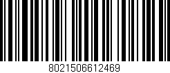 Código de barras (EAN, GTIN, SKU, ISBN): '8021506612469'