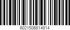 Código de barras (EAN, GTIN, SKU, ISBN): '8021506614814'