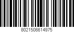 Código de barras (EAN, GTIN, SKU, ISBN): '8021506614975'