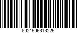Código de barras (EAN, GTIN, SKU, ISBN): '8021506618225'