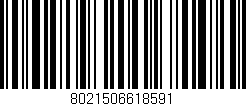 Código de barras (EAN, GTIN, SKU, ISBN): '8021506618591'