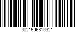 Código de barras (EAN, GTIN, SKU, ISBN): '8021506618621'