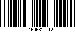 Código de barras (EAN, GTIN, SKU, ISBN): '8021506618812'