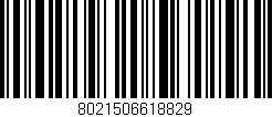 Código de barras (EAN, GTIN, SKU, ISBN): '8021506618829'