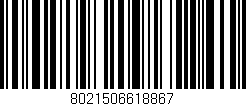 Código de barras (EAN, GTIN, SKU, ISBN): '8021506618867'