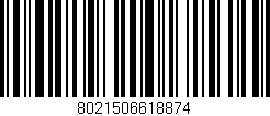 Código de barras (EAN, GTIN, SKU, ISBN): '8021506618874'