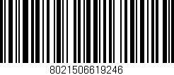 Código de barras (EAN, GTIN, SKU, ISBN): '8021506619246'