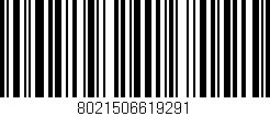 Código de barras (EAN, GTIN, SKU, ISBN): '8021506619291'