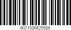 Código de barras (EAN, GTIN, SKU, ISBN): '8021506625568'