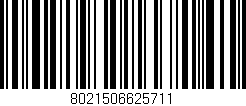 Código de barras (EAN, GTIN, SKU, ISBN): '8021506625711'