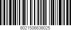 Código de barras (EAN, GTIN, SKU, ISBN): '8021506638025'