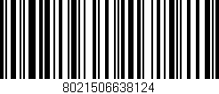 Código de barras (EAN, GTIN, SKU, ISBN): '8021506638124'