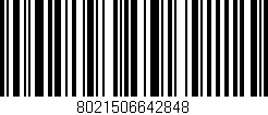 Código de barras (EAN, GTIN, SKU, ISBN): '8021506642848'