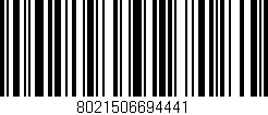 Código de barras (EAN, GTIN, SKU, ISBN): '8021506694441'
