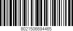 Código de barras (EAN, GTIN, SKU, ISBN): '8021506694465'